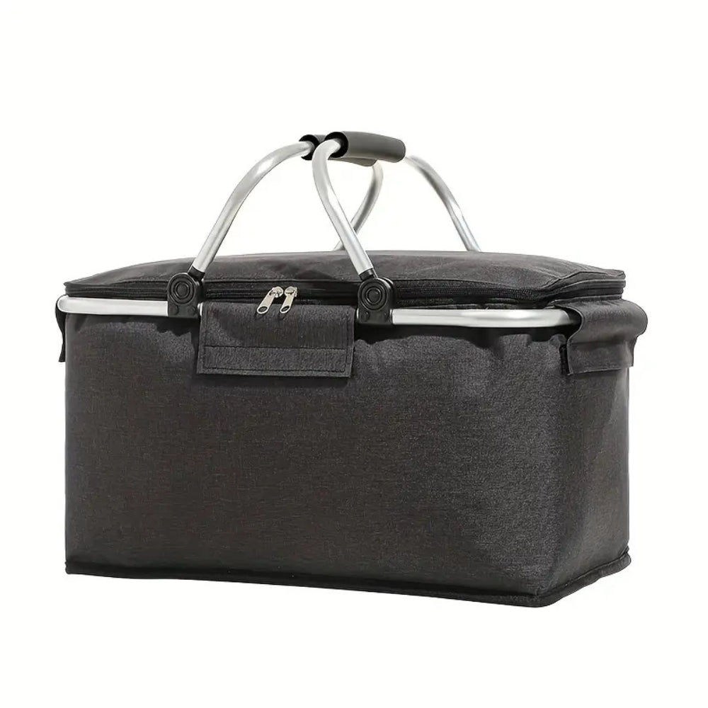 Collapsible Picnic Cooler Basket 18L Travel Food Storage - Image 5