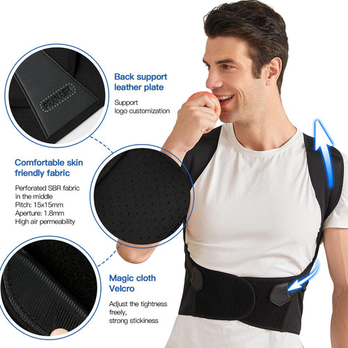 Posture Corrector Brace Adjustable Unisex Support for Back Alignment - Image 2
