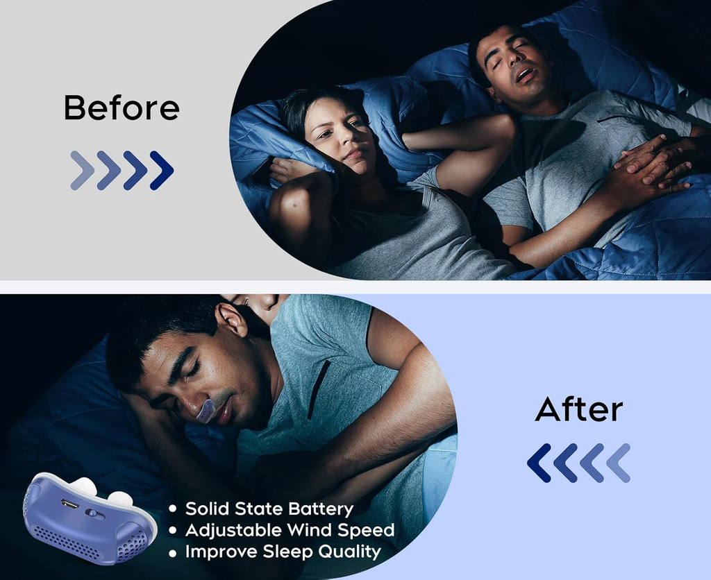 Compact Apnea Silent Sleep Aid Device Portable Night Breathing Support - Image 8