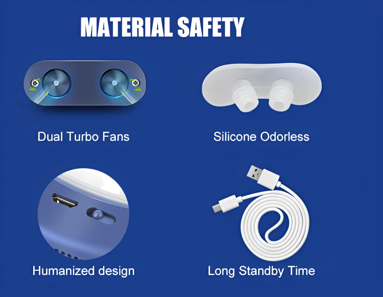 Compact Apnea Silent Sleep Aid Device Portable Night Breathing Support - Image 6