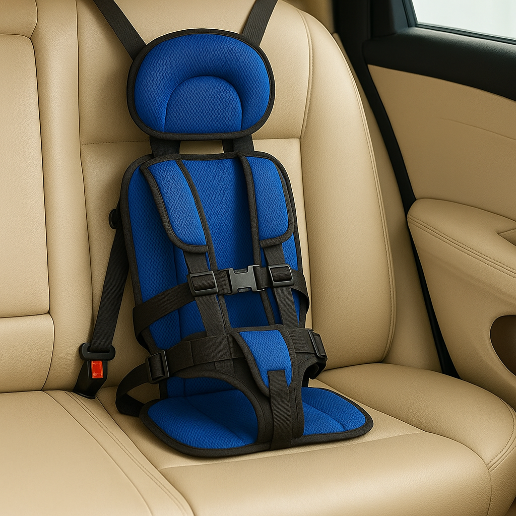 Kids Car Booster Seat Portable Travel Safety Belt for Secure Journeys