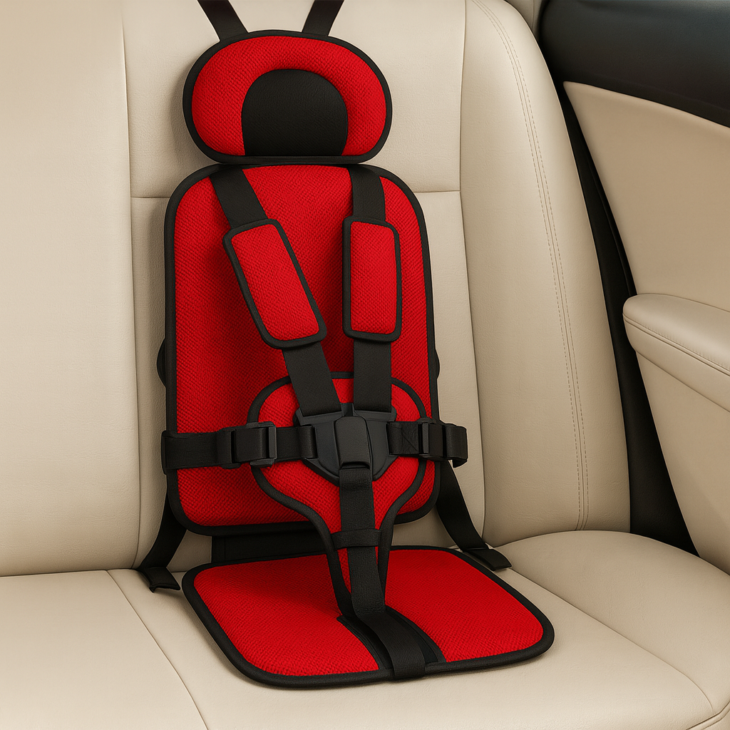Kids Car Booster Seat Portable Travel Safety Belt for Secure Journeys - Image 2