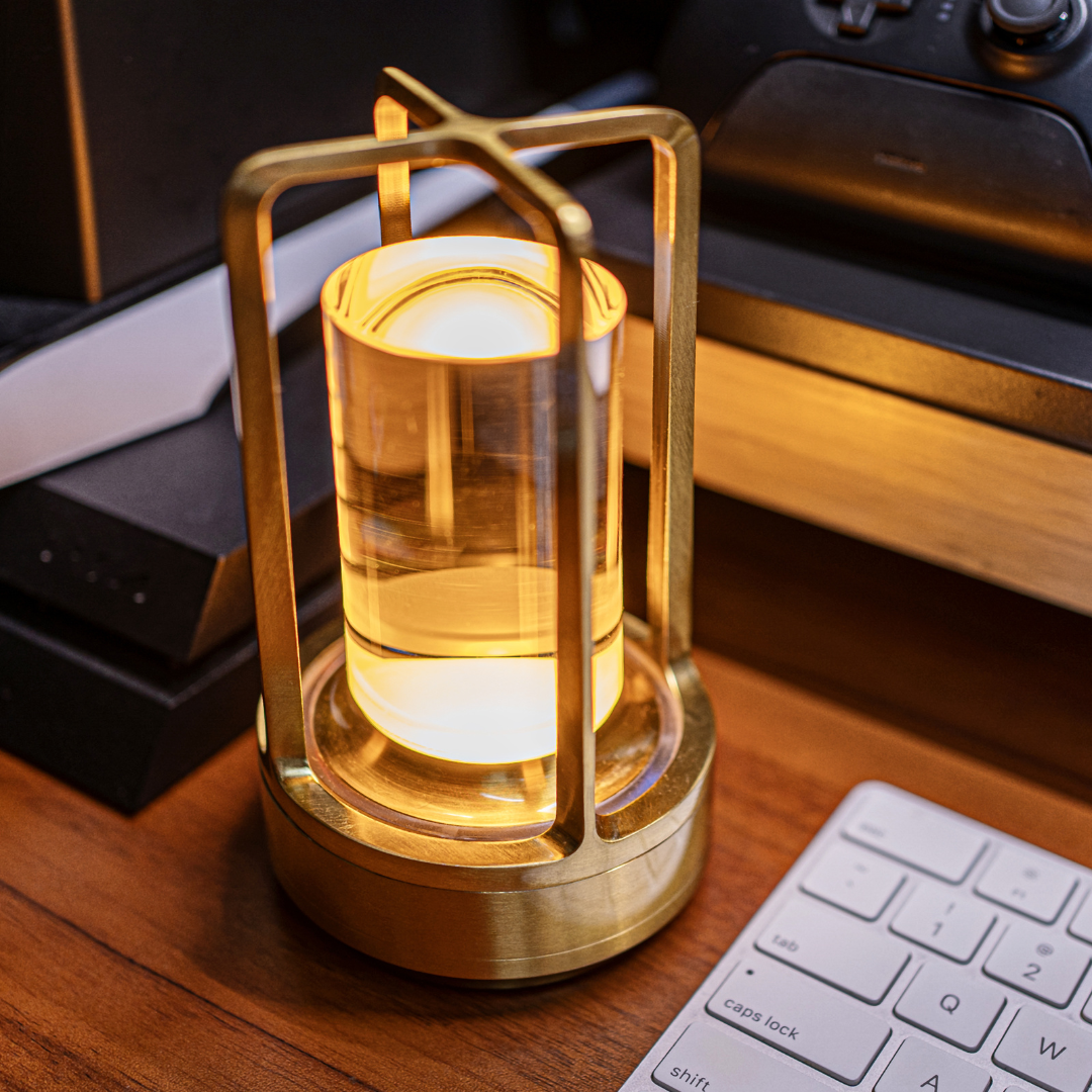 Vintage Style Table Lamp Touch Control Rechargeable LED - Image 2