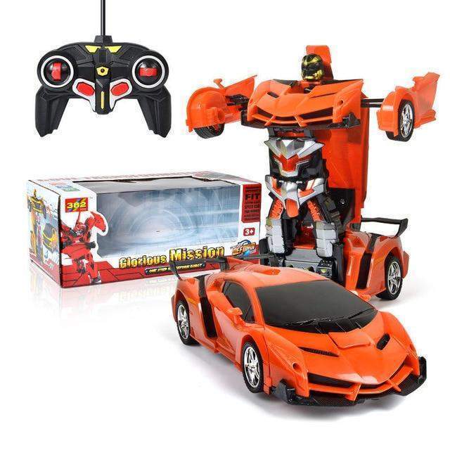Remote Control Car with Robot Transformation & LED Lights - Image 8