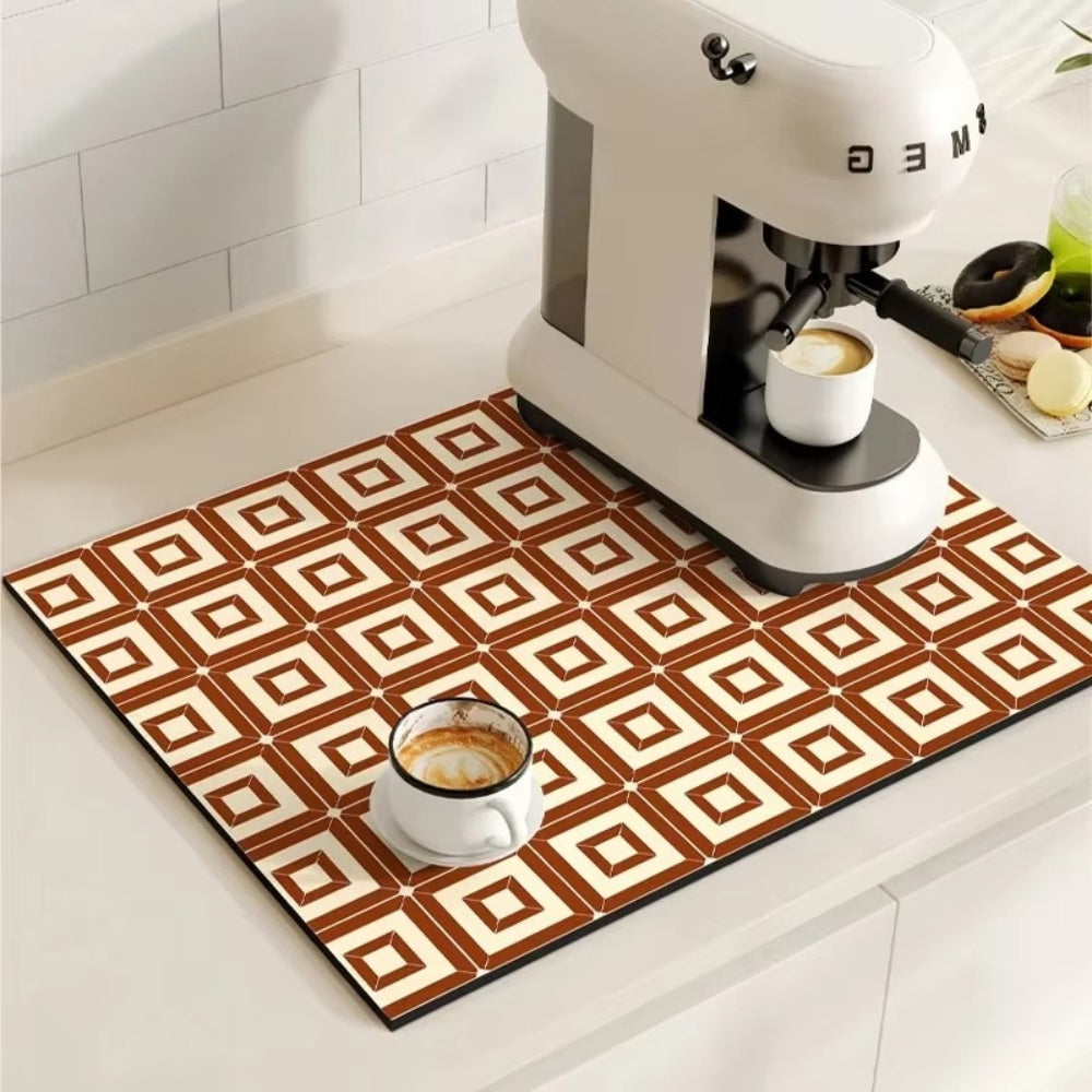 Coffee Bar & Sink Mat Absorbent & Stylish Pattern - Image 2