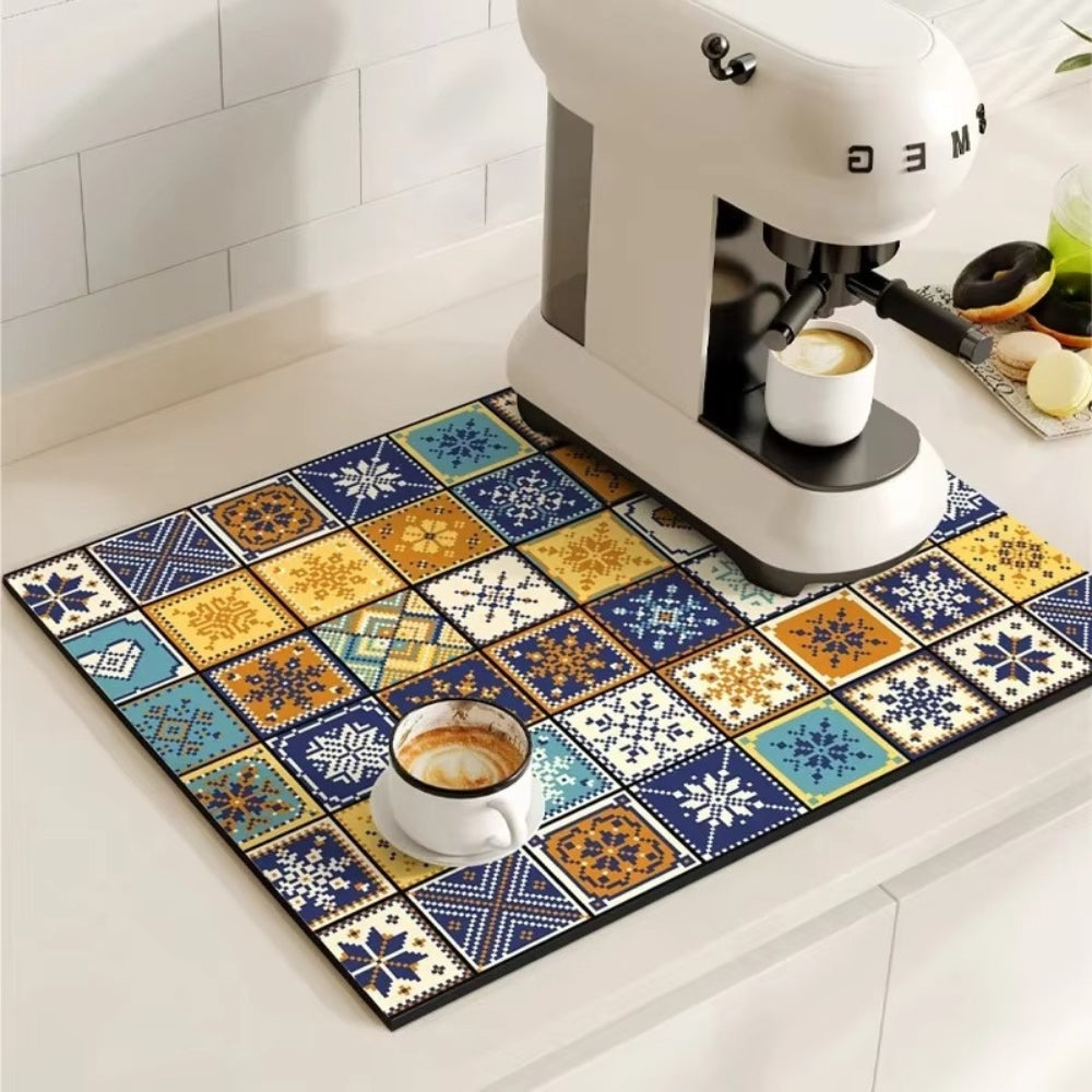 Coffee Bar & Sink Mat Absorbent & Stylish Pattern - Image 5