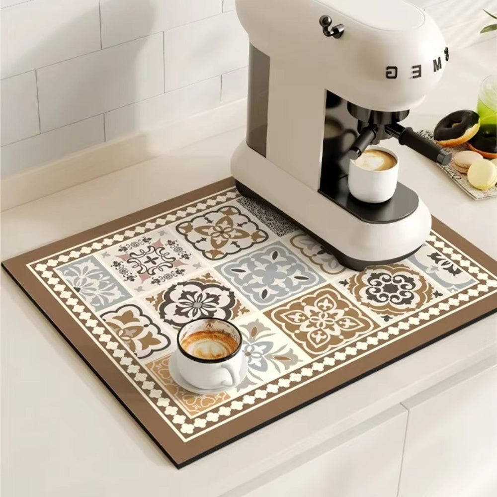 Coffee Bar & Sink Mat Absorbent & Stylish Pattern - Image 6