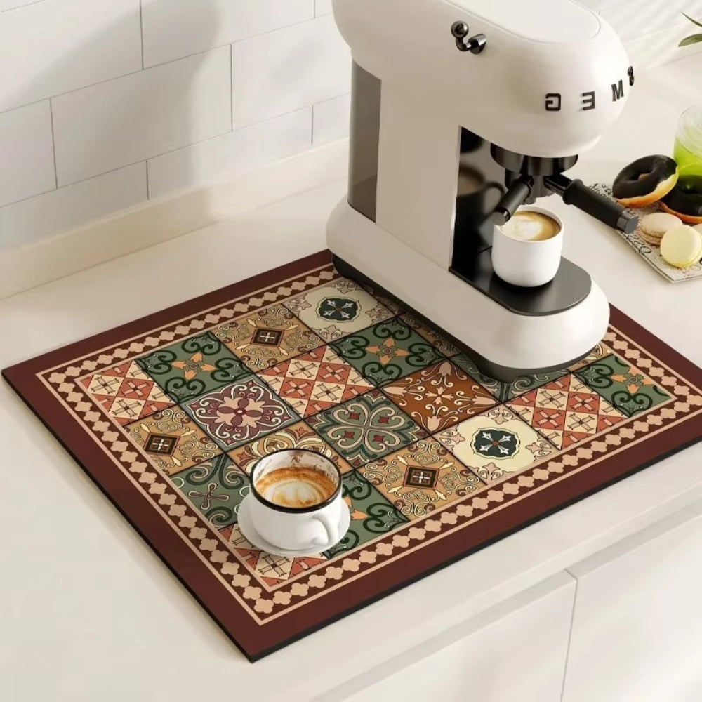 Coffee Bar & Sink Mat Absorbent & Stylish Pattern - Image 7