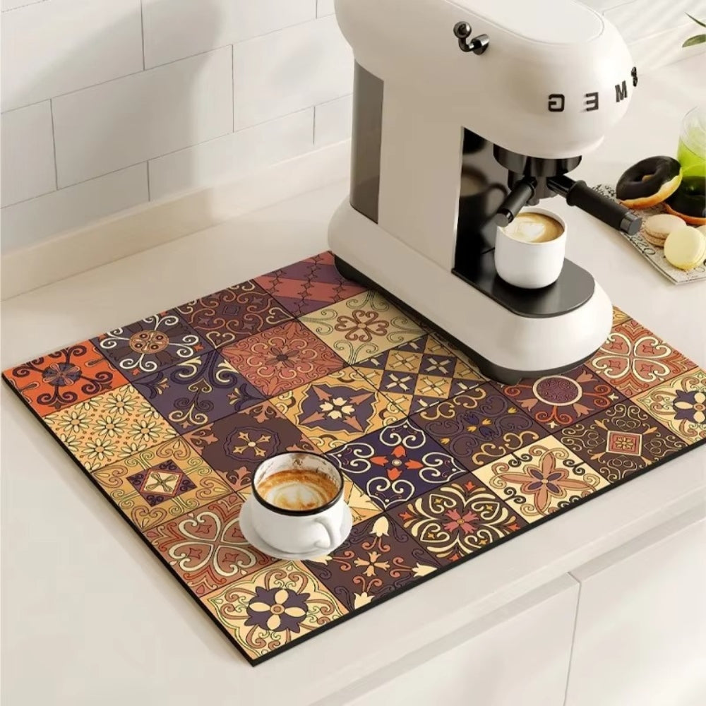 Coffee Bar & Sink Mat Absorbent & Stylish Pattern - Image 12