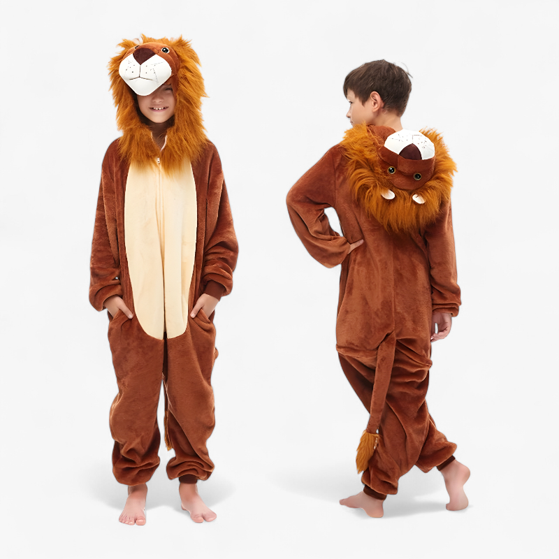 Adorable 3D Lion Costume for Kids