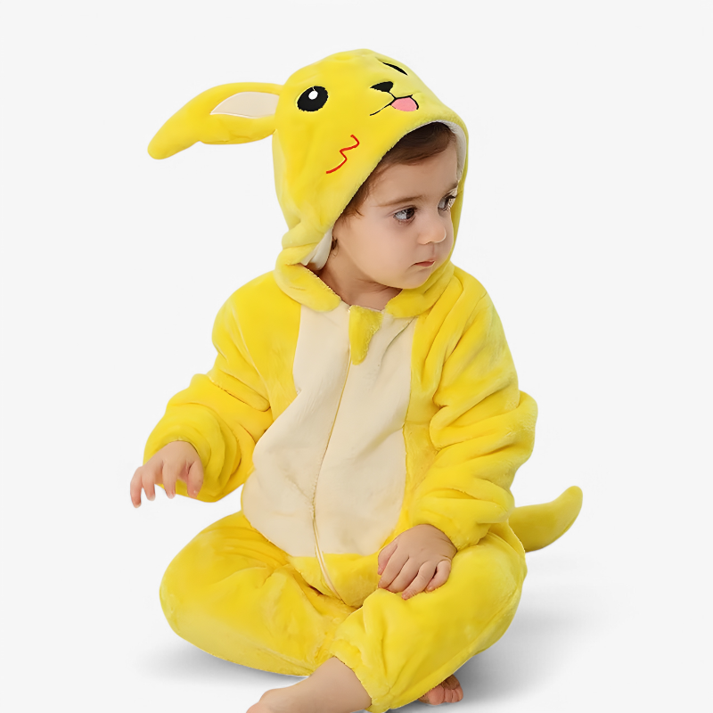 Adorable Animal Baby Onesie with Ears