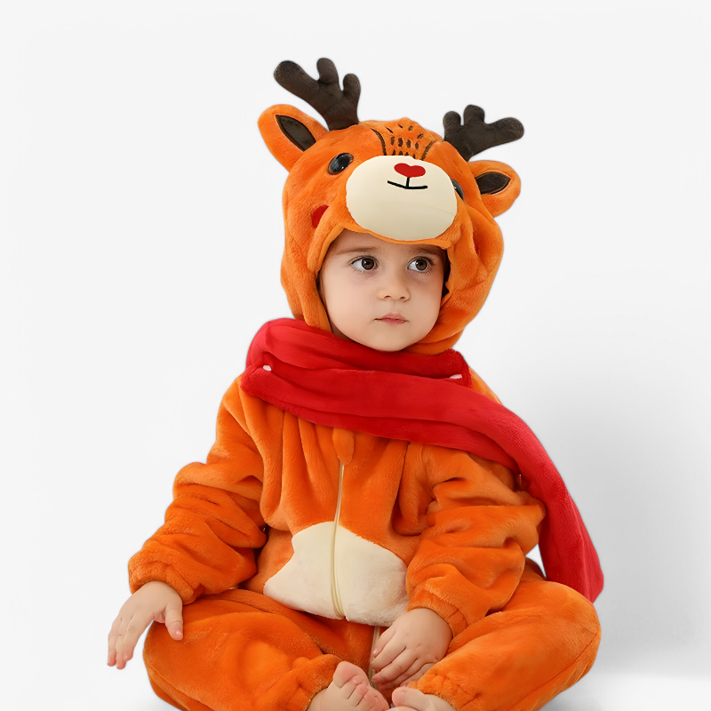 Adorable Animal Baby Onesie with Ears