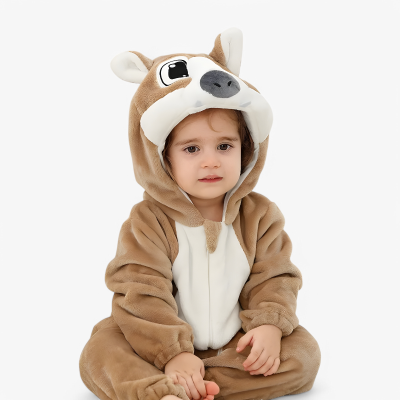 Adorable Animal Baby Onesie with Ears