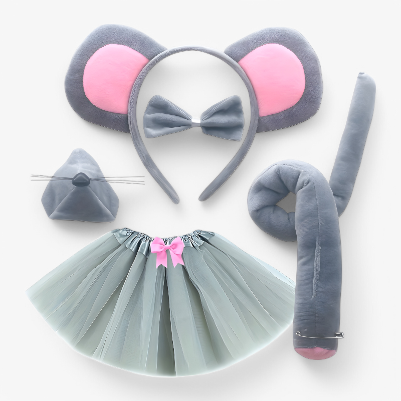 Adorable Kids Mouse Costume Set with Ears