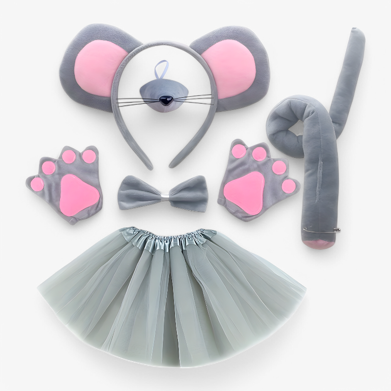 Adorable Kids Mouse Costume Set with Ears