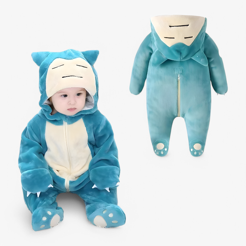 Adorable Kids Snorlax Costume Onesie