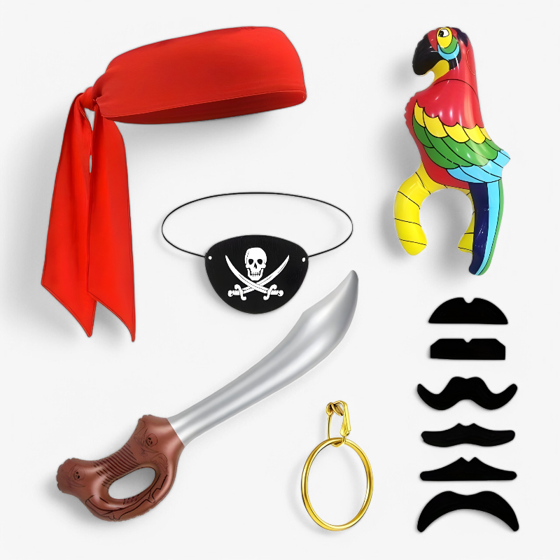 Authentic Pirate Costume Accessories Set
