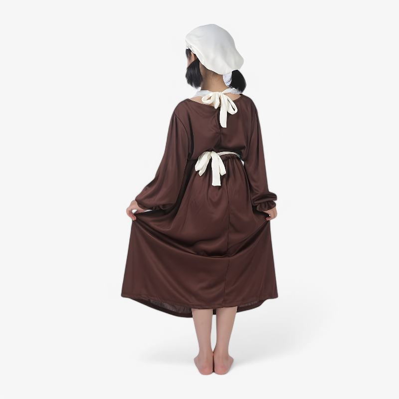 Charming Vintage Pinafore Dress with Hat