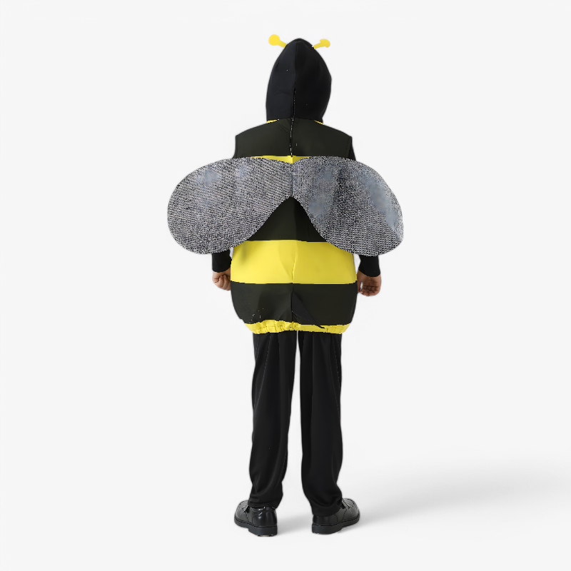 Cheerful Bee Costume for Kids with Wings