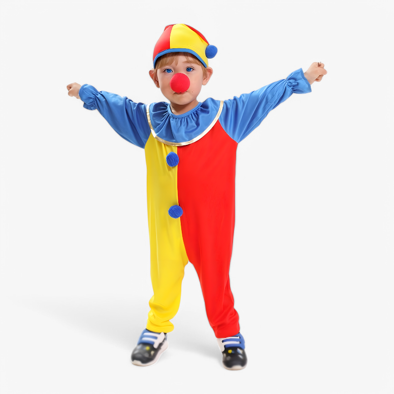Cheerful Children's Clown Costume Set