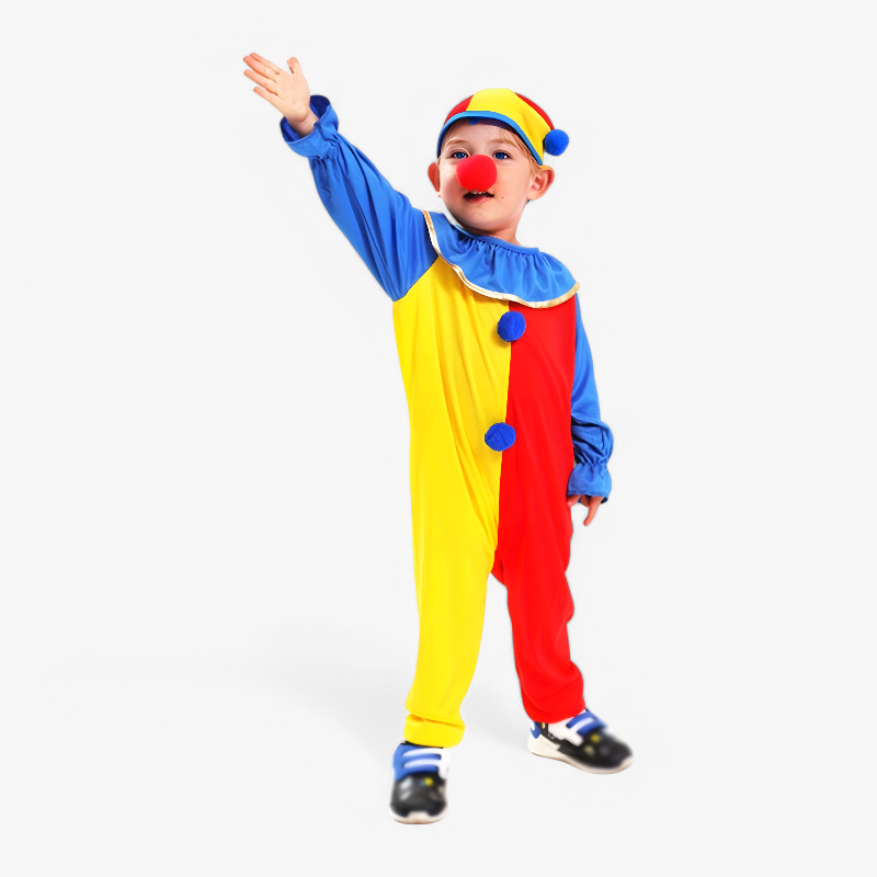 Cheerful Children's Clown Costume Set