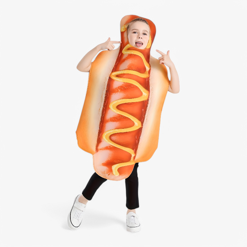 Cheerful Hotdog Costume for Kids Fun Dress-Up