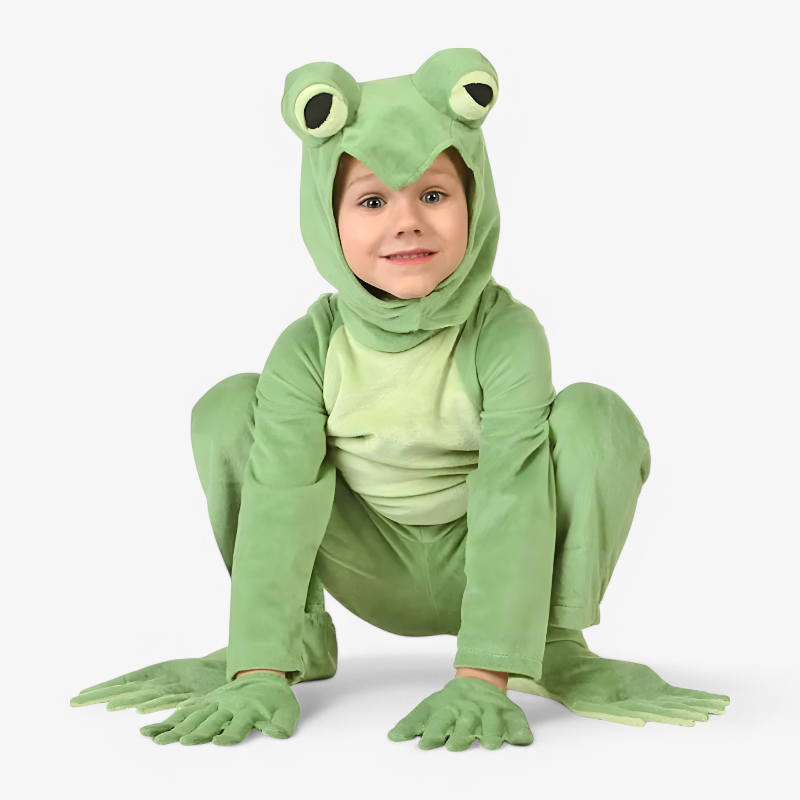 Cheerful Kids Frog Costume for Dress-Up Fun
