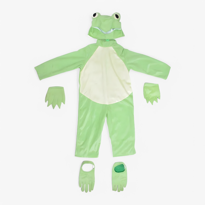 Cheerful Kids Frog Costume for Dress-Up Fun