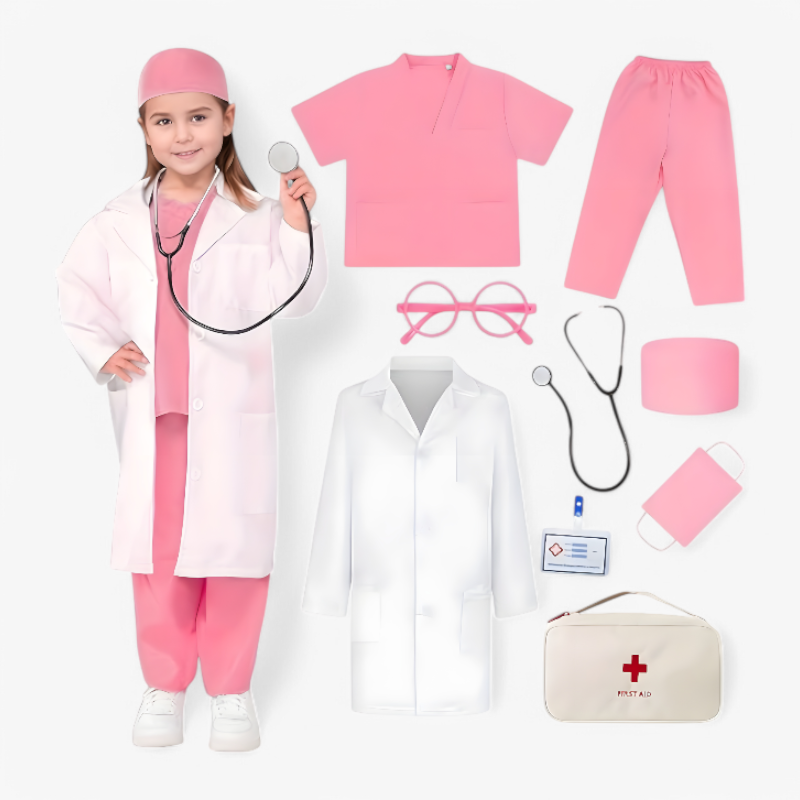 Children's Doctor Role Play Costume Set