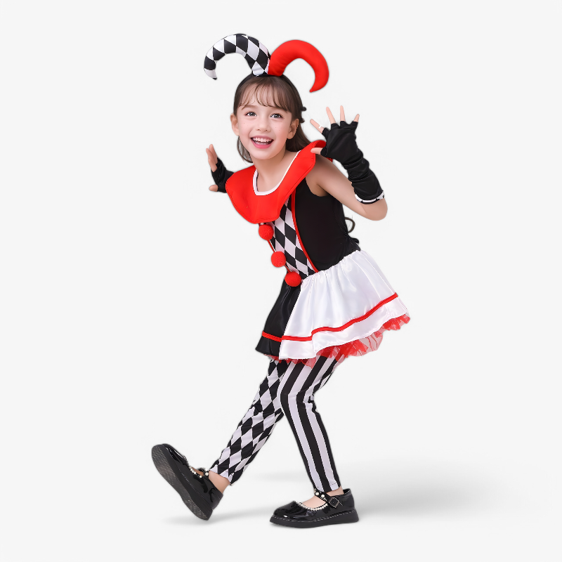 Colourful Clown Outfit for Dress-Up Fun
