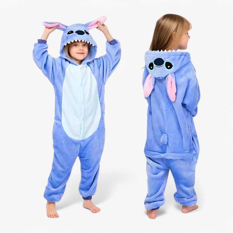 Comfortable Kids Animal Onesie with Hood