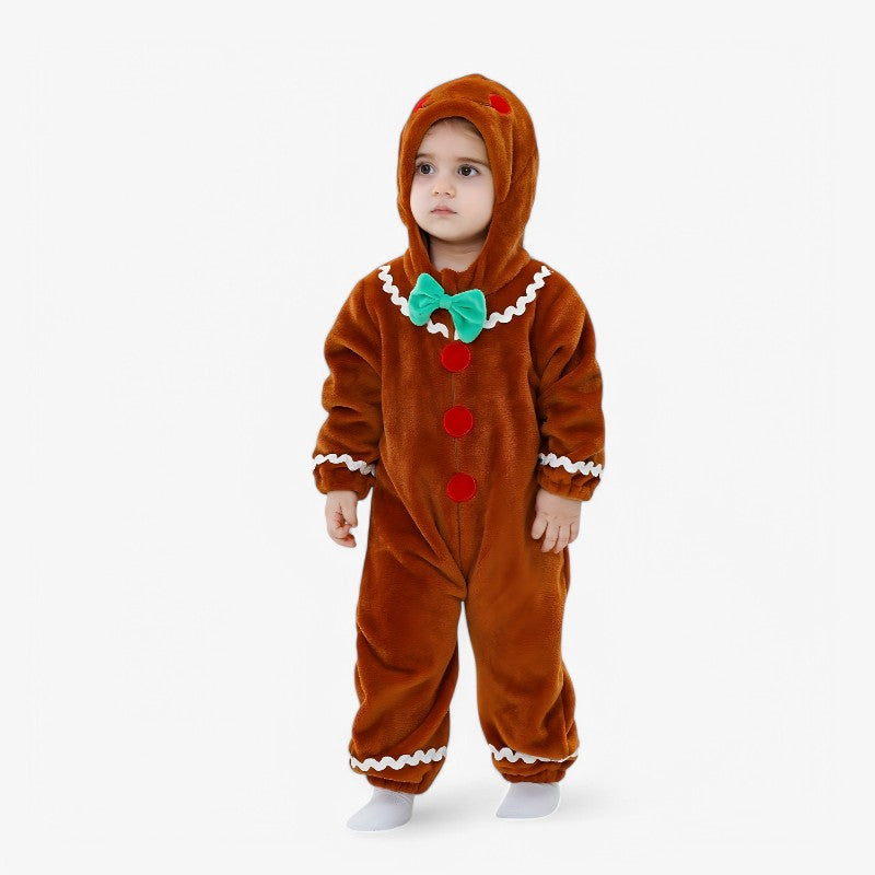 Cozy Gingerbread Costume for Kids Winter Fun