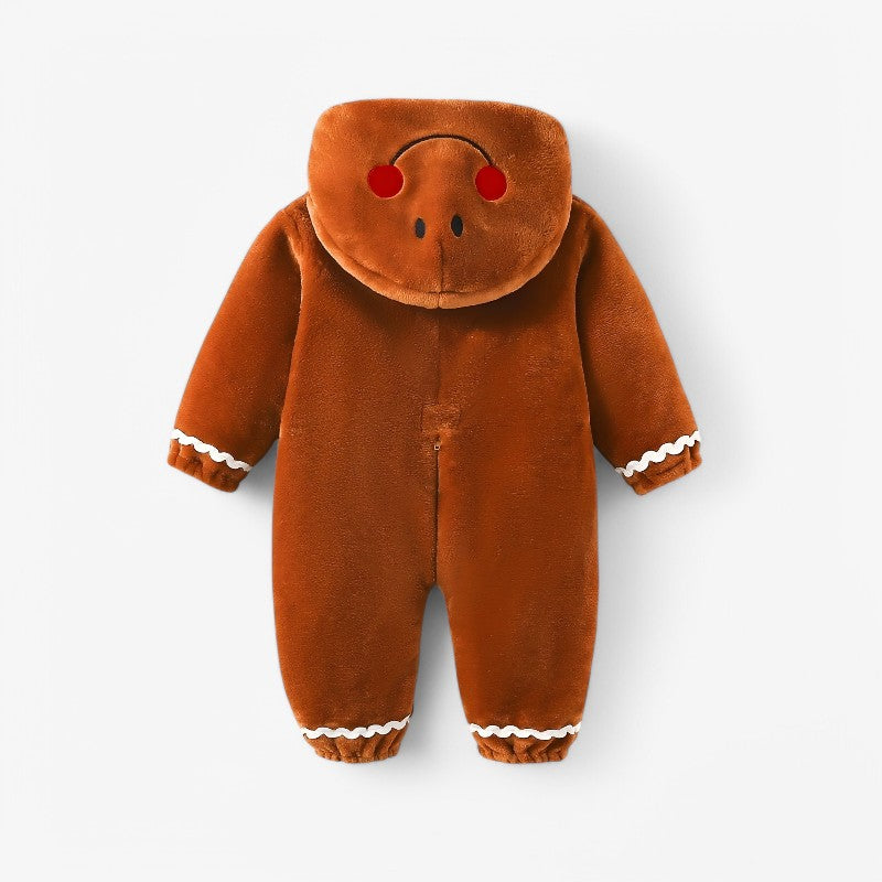 Cozy Gingerbread Costume for Kids Winter Fun