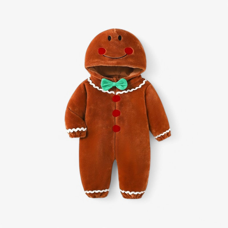 Cozy Gingerbread Costume for Kids Winter Fun