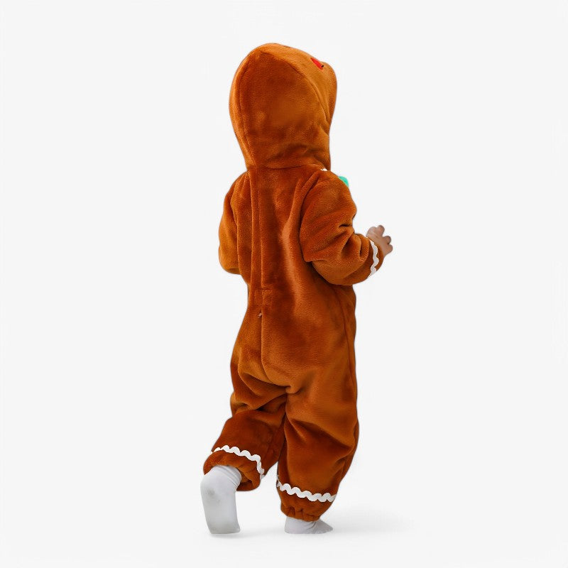 Cozy Gingerbread Costume for Kids Winter Fun