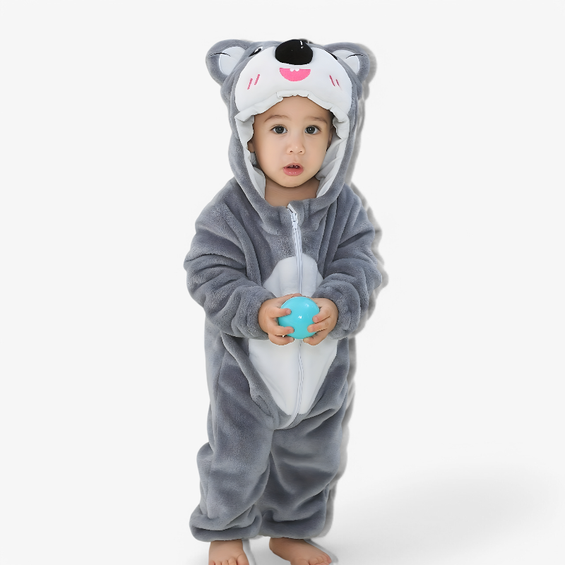 Cute Bear Costume for Kids with Hood