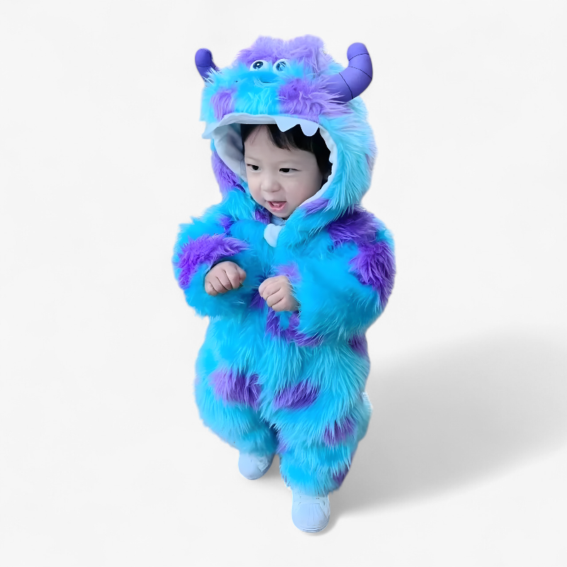 Cute Fluffy Monster Costume for Kids