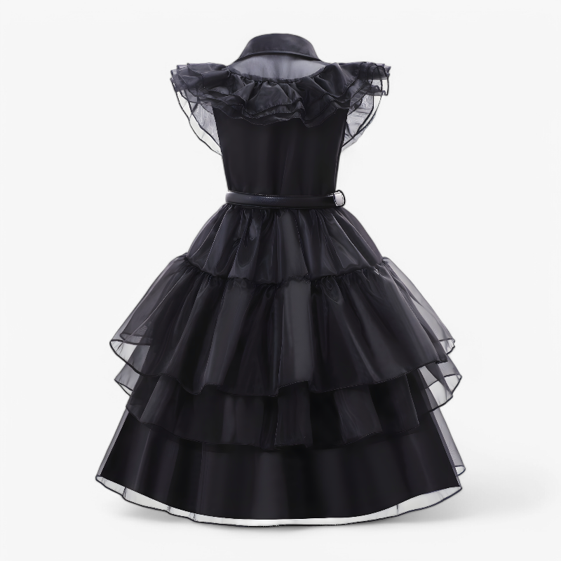Elegant Girls Halloween Costume with Accessories