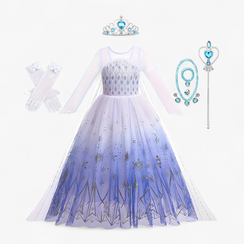 Enchanting Glitter Princess Outfit for Girls