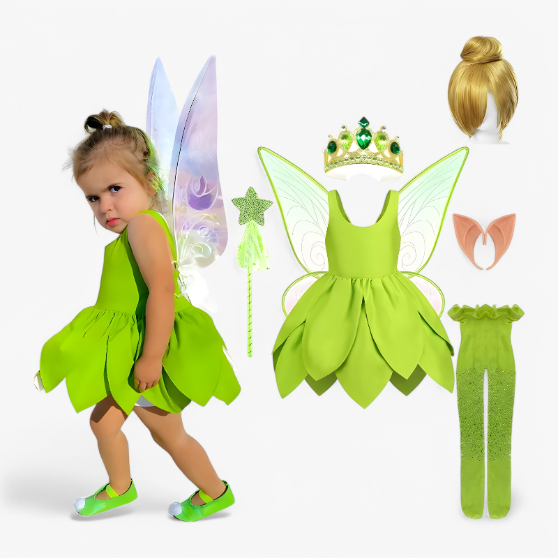 Fairy Costume with Wings for Imaginative Play