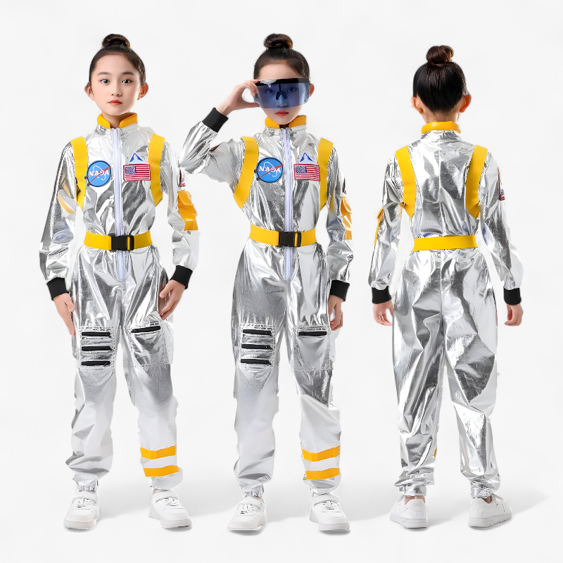 Futuristic Kids Astronaut Fancy Dress Outfit