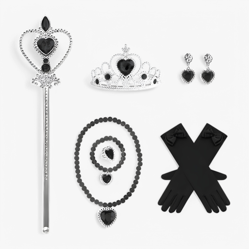 Gothic Vampire Dress for Kids with Accessories