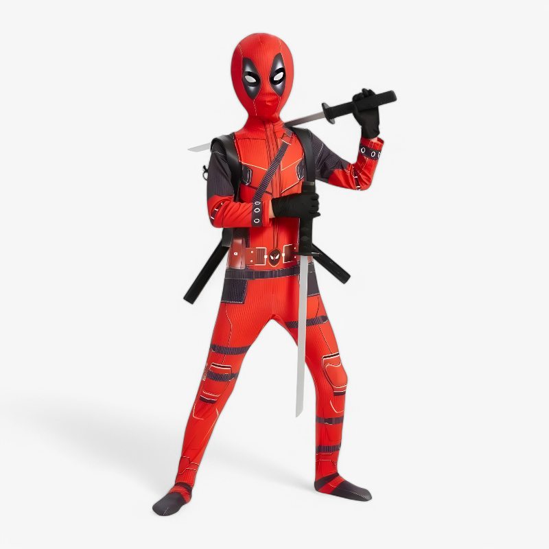 Heroic Costume for Kids with Mask and Swords
