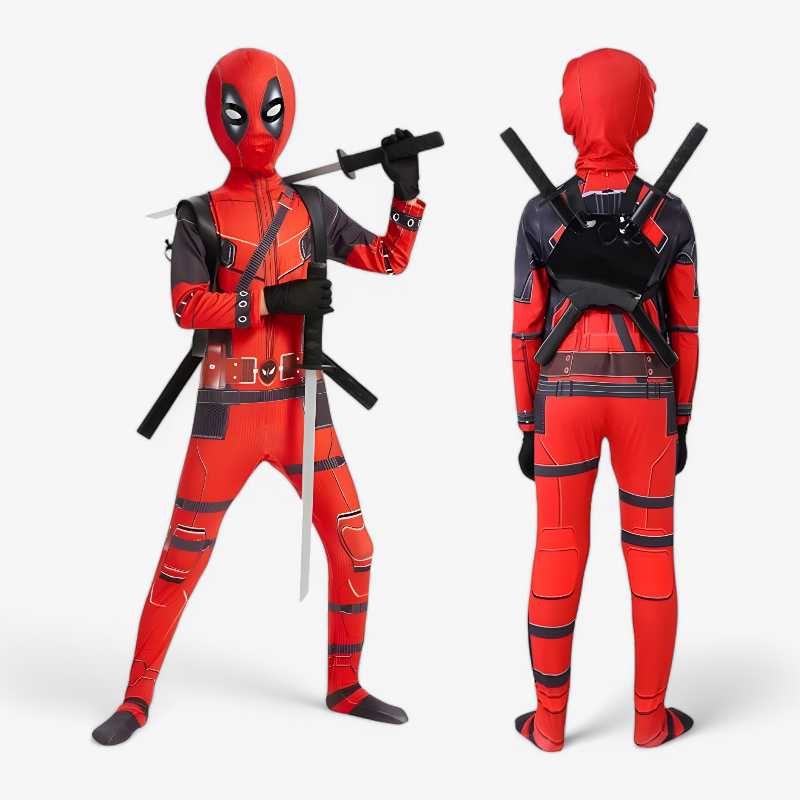 Heroic Costume for Kids with Mask and Swords