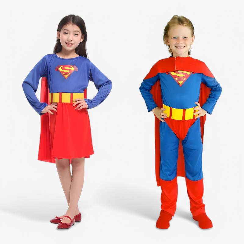Heroic Superhero Costume for Kids with Cape