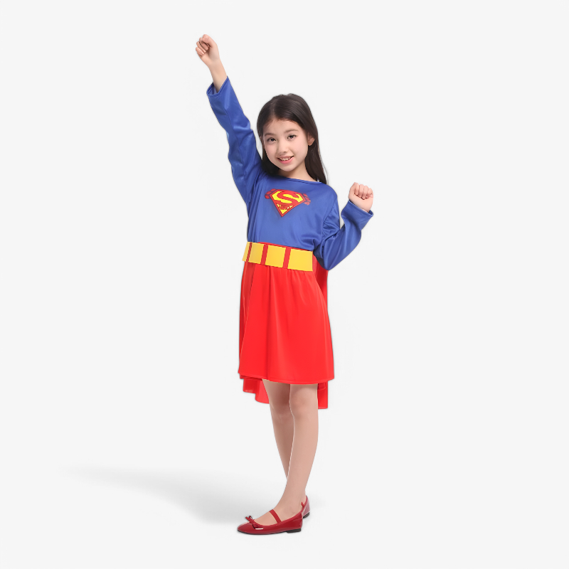 Heroic Superhero Costume for Kids with Cape