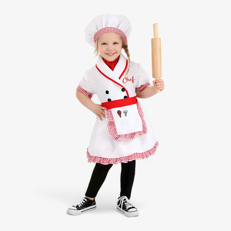 Kids Chef Role Play Outfit with Accessories