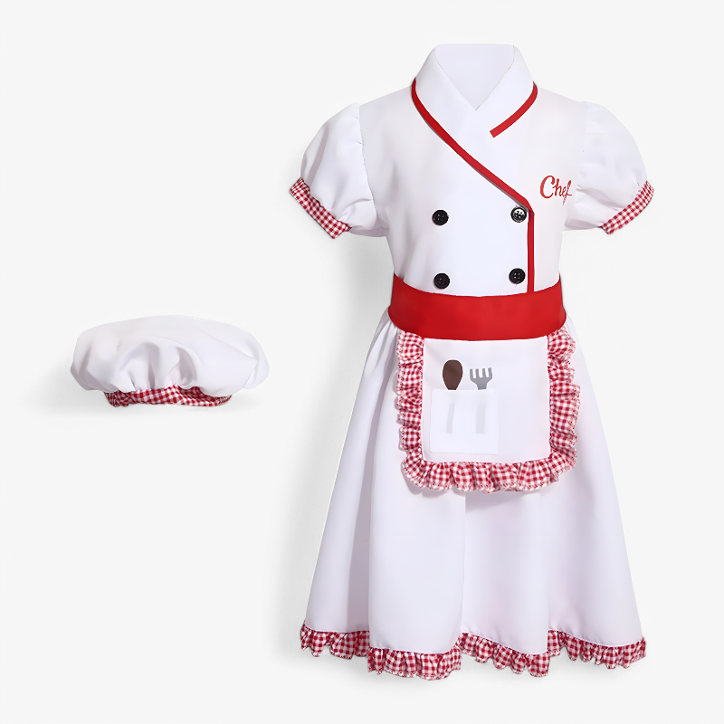 Kids Chef Role Play Outfit with Accessories