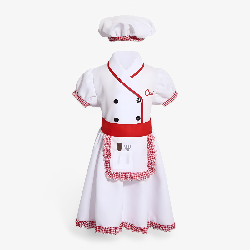 Kids Chef Role Play Outfit with Accessories