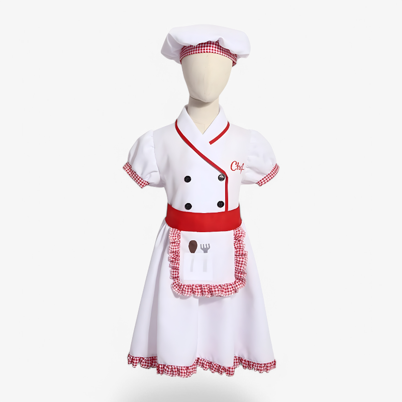 Kids Chef Role Play Outfit with Accessories